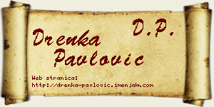 Drenka Pavlović vizit kartica